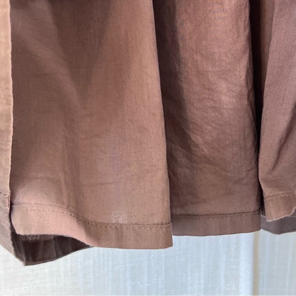 Banana Republic 1915 A-line Cotton Lined Mini Skirt Taupe Sz Petite XS - Picture 4 of 12